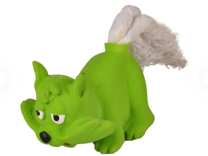 Παιχνίδι Σκύλου Λάτεξ Ζωάκια με Σχοινί Latex Animal With Rope 8CM Paixnidi Skulou Latex Zoakia me Sxoini Latex Animal With Rope 8CM